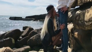 Veronika Charm - Risky Outside Fucking With Cute Blonde