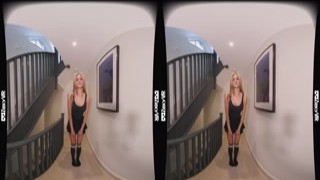 British Blonde Striptease VR