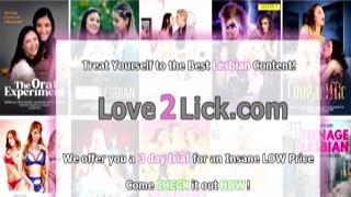 Ebony girl licks her asian fiancees cunt