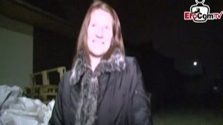 German ugly girl next door pickup on street for amateur