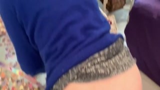 Stepmom has her tits out and wants to fuck in the livin